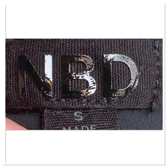 NBD Kerr Embellished Rhinestone Ruched Mini Dress Black Size Small - Picture 9 of 11